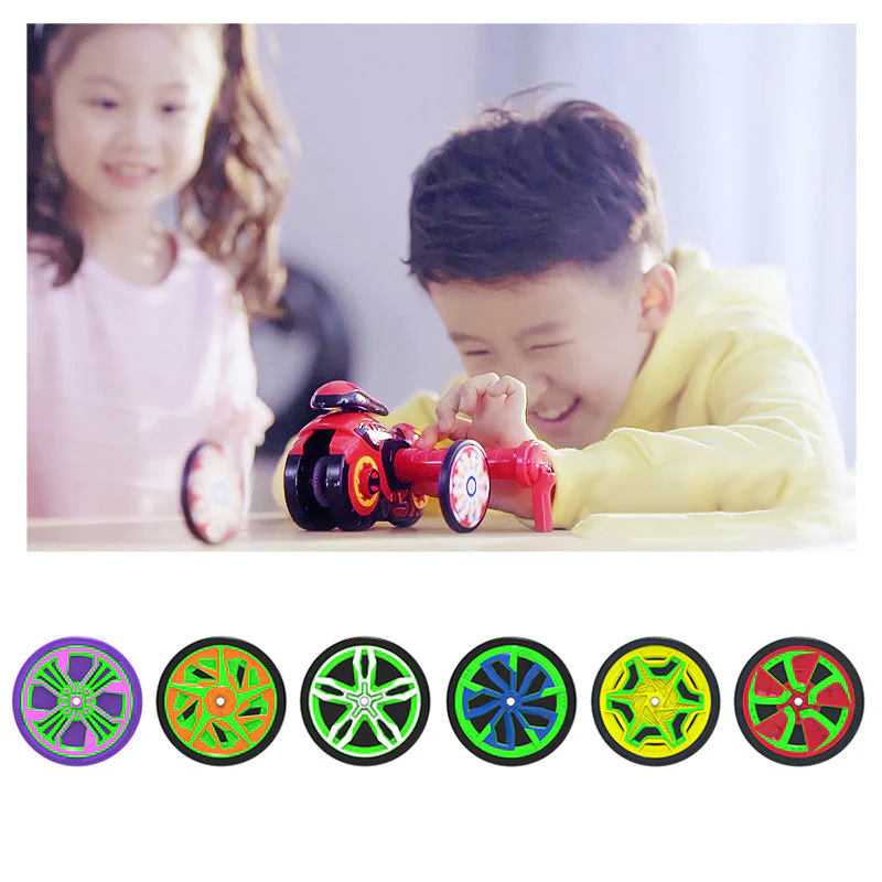 New Motorcycle Wheel Kids Battle Toys - Image 5
