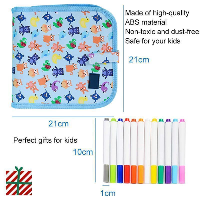 Portable Erasable Doodle Pad Drawing Pad (12 Pens Included) - Image 7