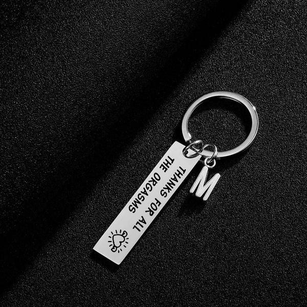 SANK®Naughty & Funny Keychain/Charm Couple Key Ring with letter pendant - Image 6