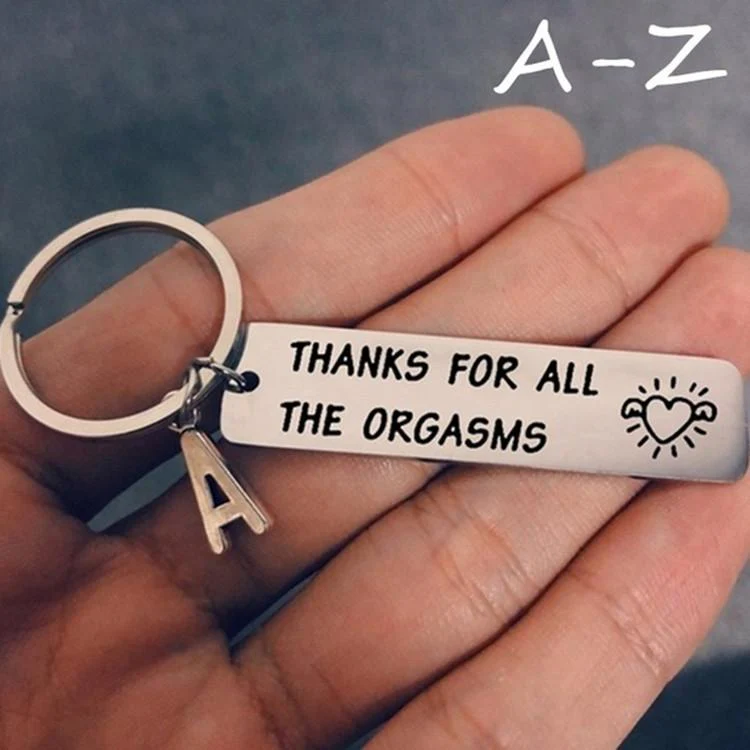 SANK®Naughty & Funny Keychain/Charm Couple Key Ring with letter pendant - Image 8