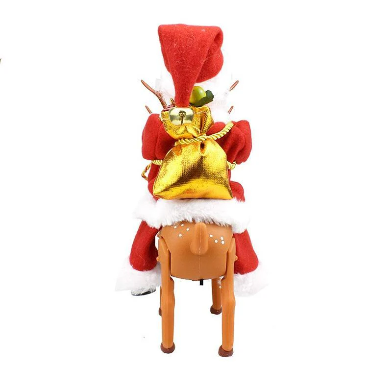 Santa Claus doll shaking the hips,Chimney Climbing Santa Claus,Santa Claus Riding An Electric Reindeer - Image 11