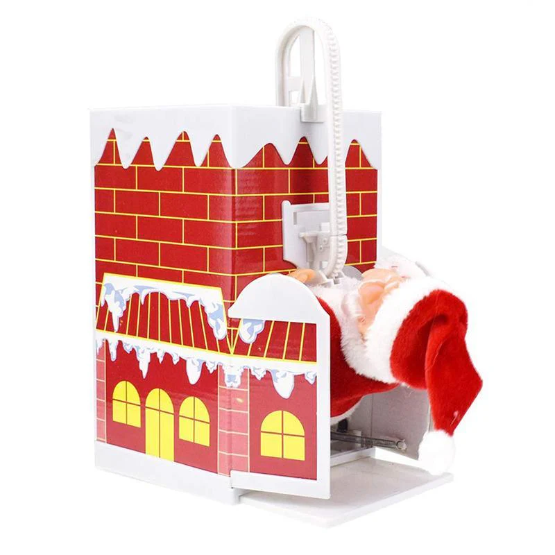 Santa Claus doll shaking the hips,Chimney Climbing Santa Claus,Santa Claus Riding An Electric Reindeer - Image 6