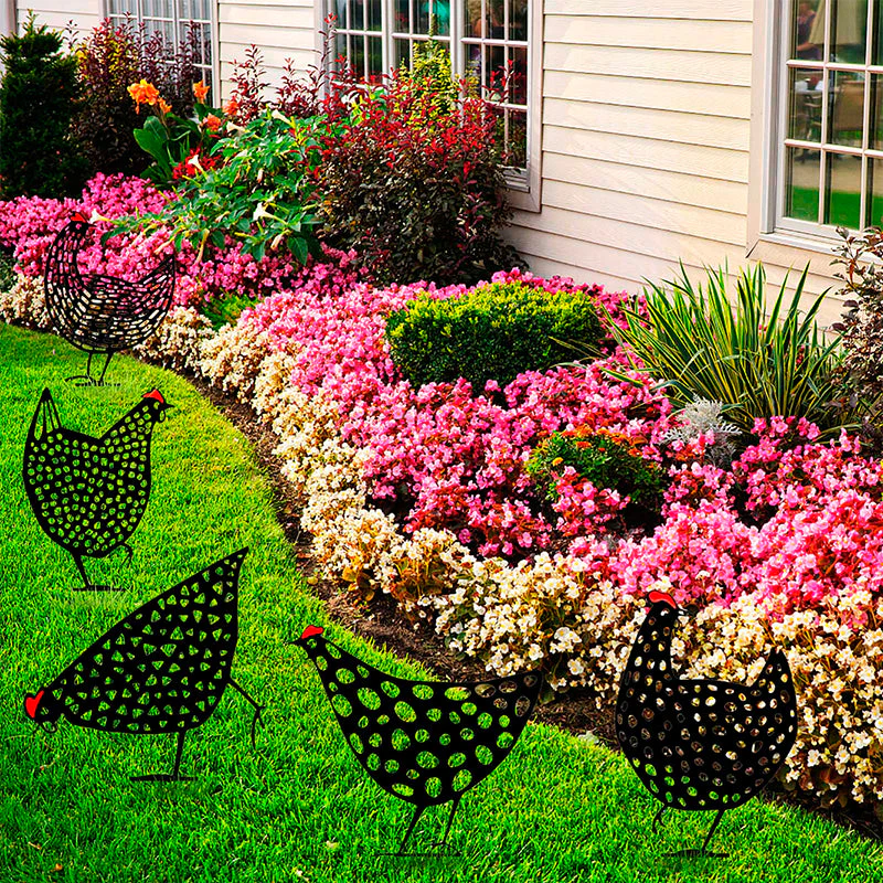 Simulated Chicken Ornament for Yard - Image 5