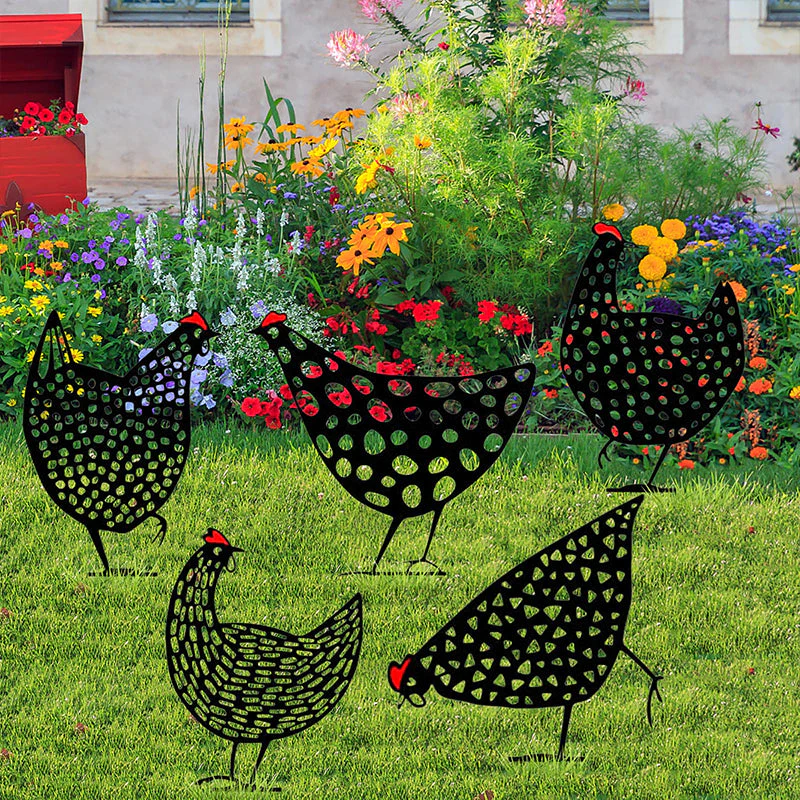 Simulated Chicken Ornament for Yard - Image 8