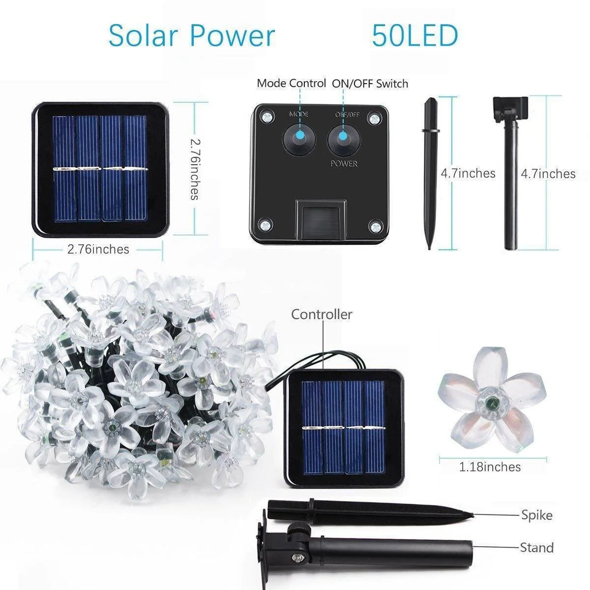 Solar Flower Strings Lights - Image 6