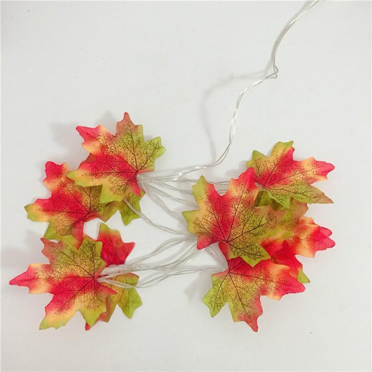 Thanksgiving Décor Fall Maple Leaf String Lights - Image 12