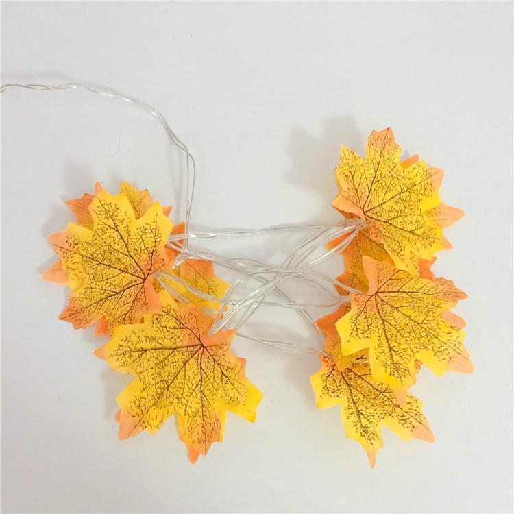 Thanksgiving Décor Fall Maple Leaf String Lights - Image 13