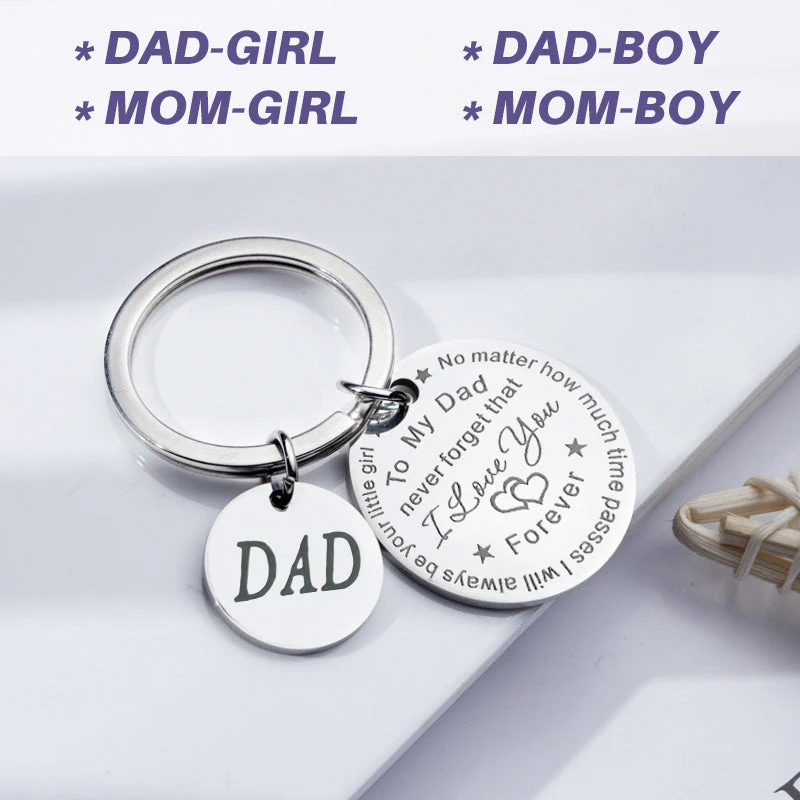 To My Dad/Mom Keychain (Dad/Mom Pendant) - Image 3