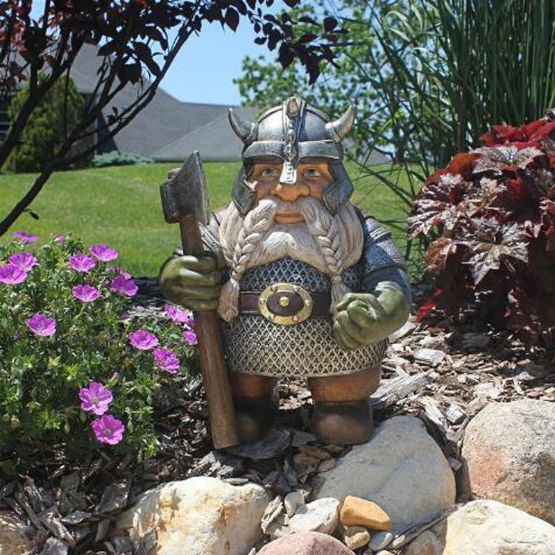 Viking Victor Norse Dwarf Gnome Statue - Image 2