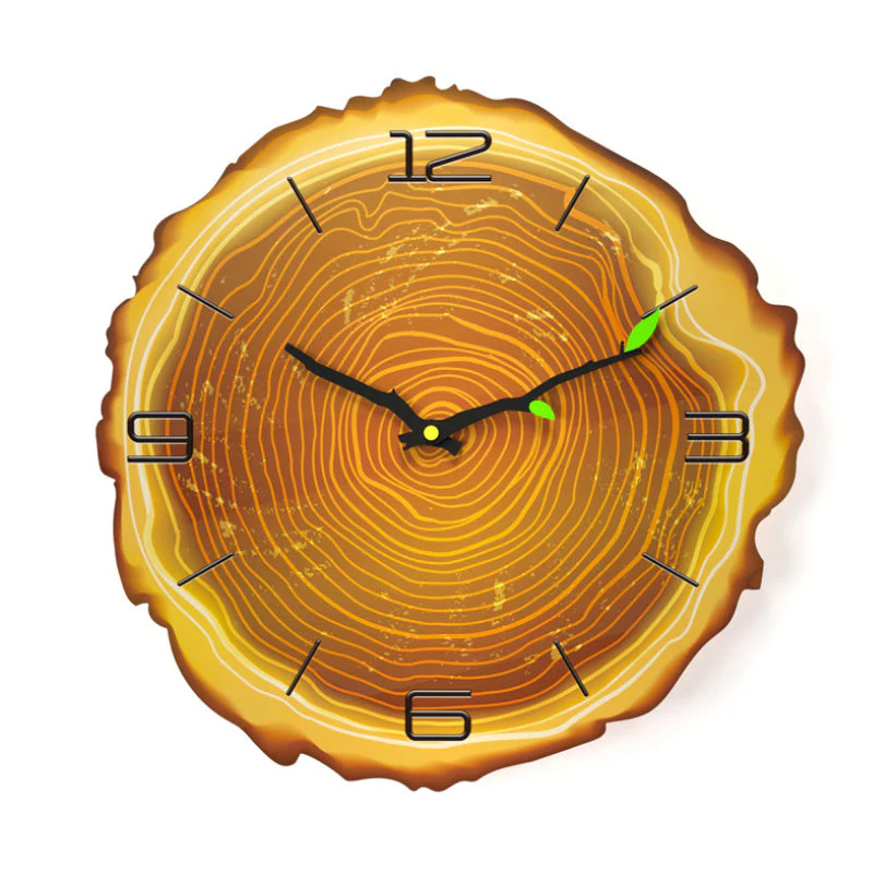Wooden Annual Rings Wall Clock - Image 14