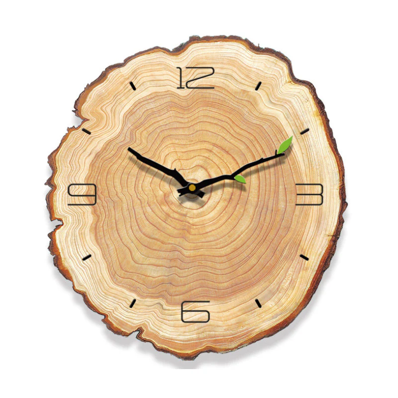 Wooden Annual Rings Wall Clock - Image 9