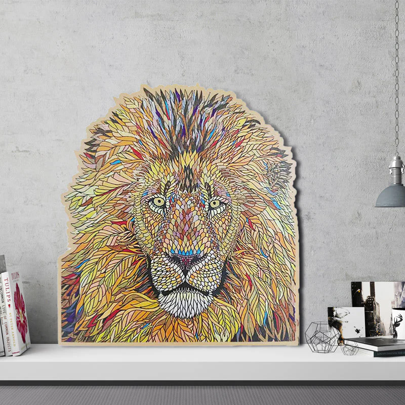 Wooden Lion Puzzle Blocks - Image 5