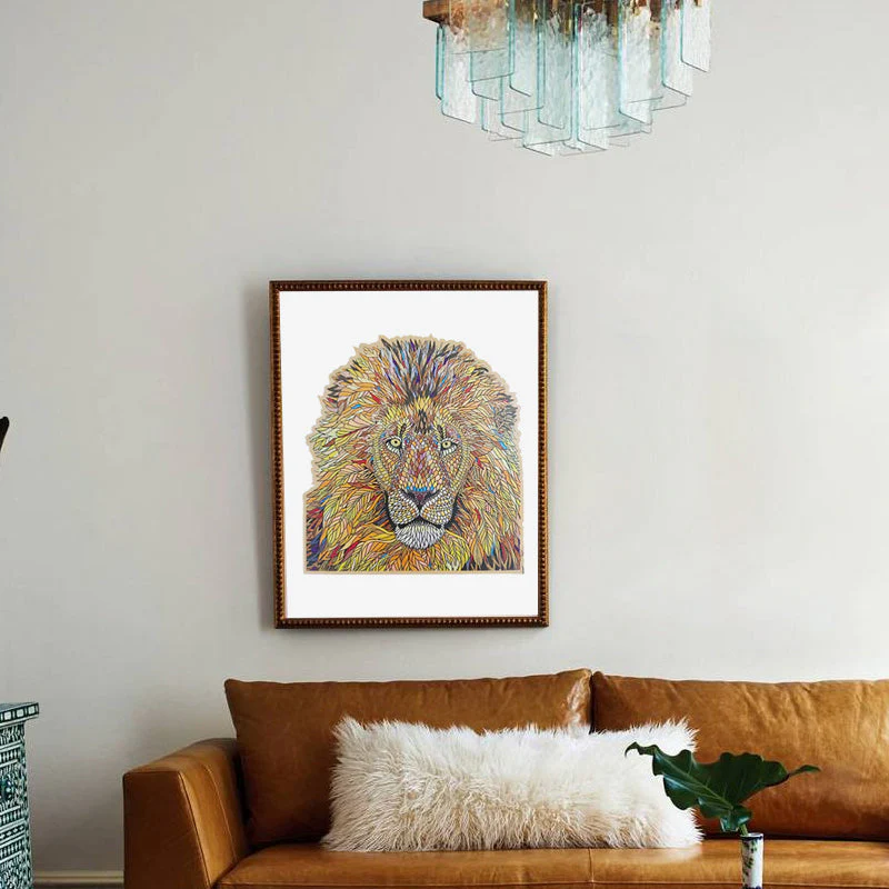 Wooden Lion Puzzle Blocks - Image 6