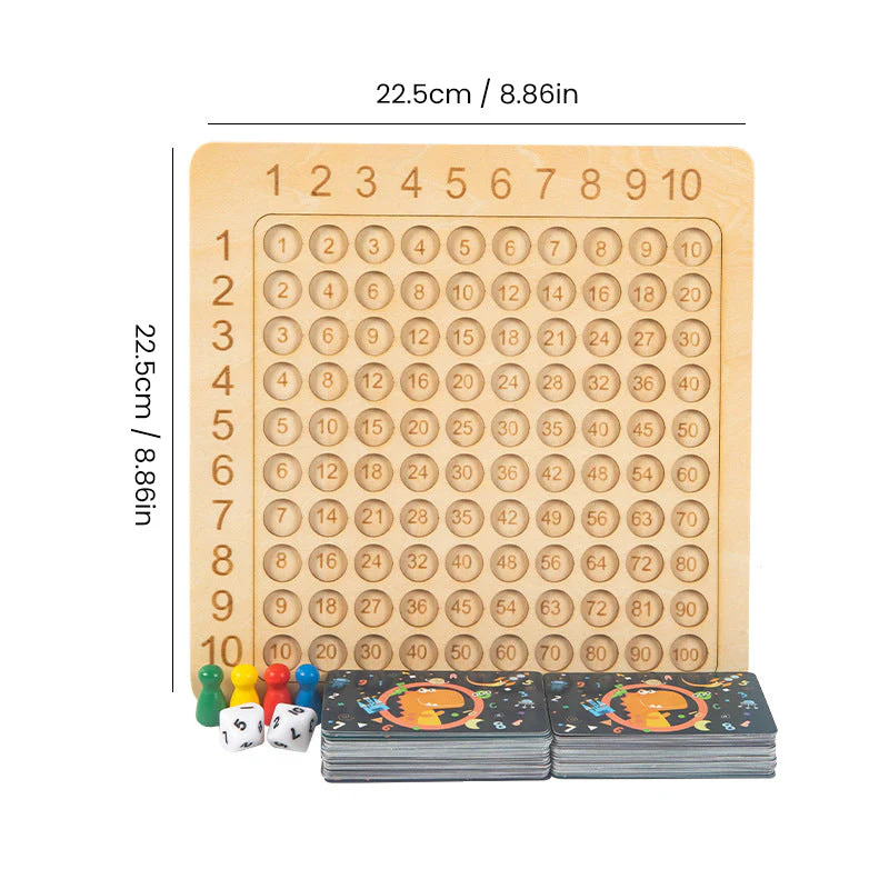 Wooden Montessori Multiplication Board Game - Image 10